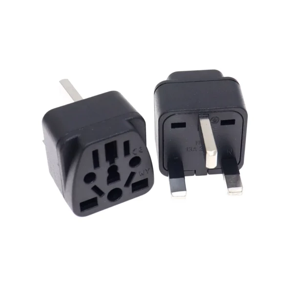 UK Travel Adapter (Type G) – Universal Plug for EU, US, AU, IT, CH, IN to SG/MY