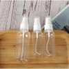 Clear Transparent Fine Mist Spray Bottle – Portable Travel Sanitizer Bottle