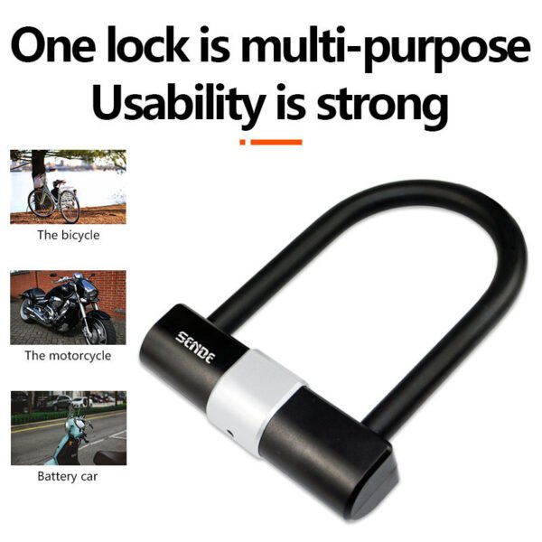 SENDE U-Lock – Waterproof Portable Anti-Theft Bicycle & E-Bike Padlock for Scooter, Motorcycle, and Adult Bikes