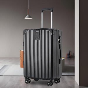 20-Inch Vintage Style ABS Spinner Suitcase – Waterproof Student Luggage with Universal Wheels & Combination Lock