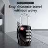 TSA-Approved Luggage Lock – 3-Digit Combination Security Padlock for Suitcases