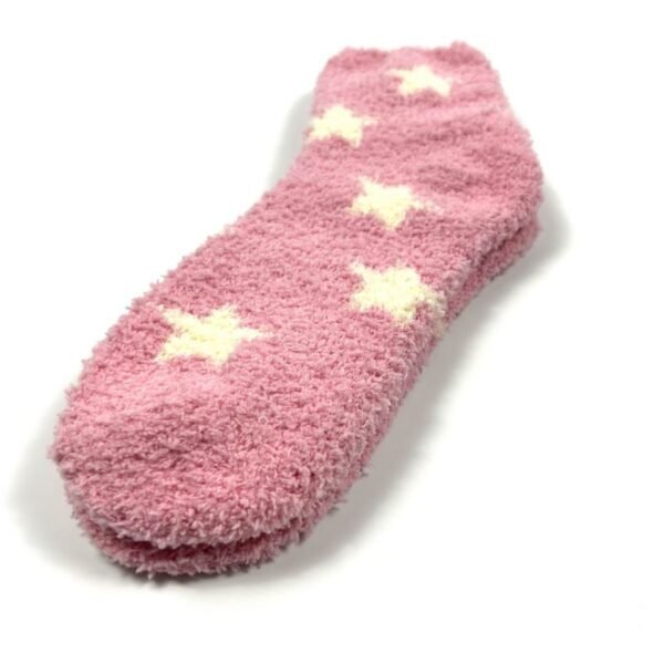 Women’s Winter Warm Plaid Knit Long Socks – Fuzzy Fluffy Breathable Crew Socks