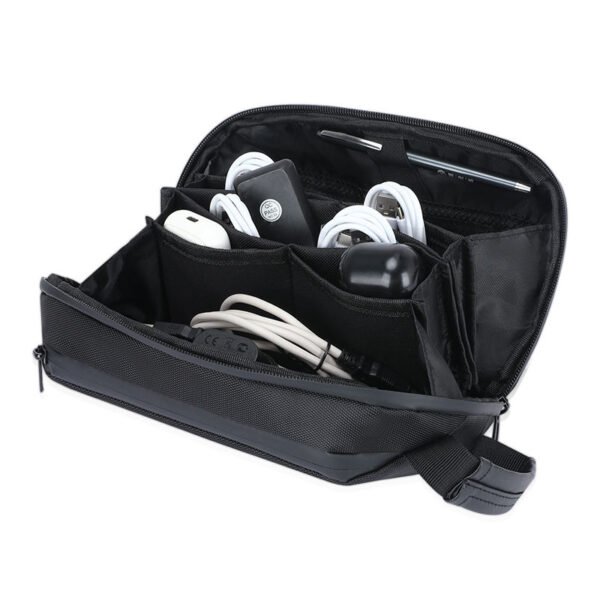 Waterproof Double-Layer Cable Storage Bag – Travel Electronic Accessories Organizer Pouch