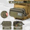 Waterproof EDC Molle Pouch – Tactical Toiletry, Cosmetic & Shaving Kit Bag