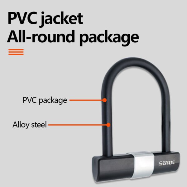 SENDE U-Lock – Waterproof Portable Anti-Theft Bicycle & E-Bike Padlock for Scooter, Motorcycle, and Adult Bikes