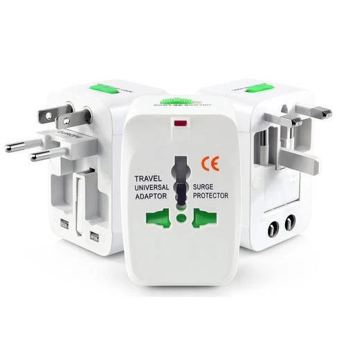 All-in-One Worldwide Universal Travel Adapter – Charger, Surge Protector & Lock