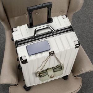 Sturdy & Durable Aluminum Frame Luggage – Large Capacity Trolley Bag