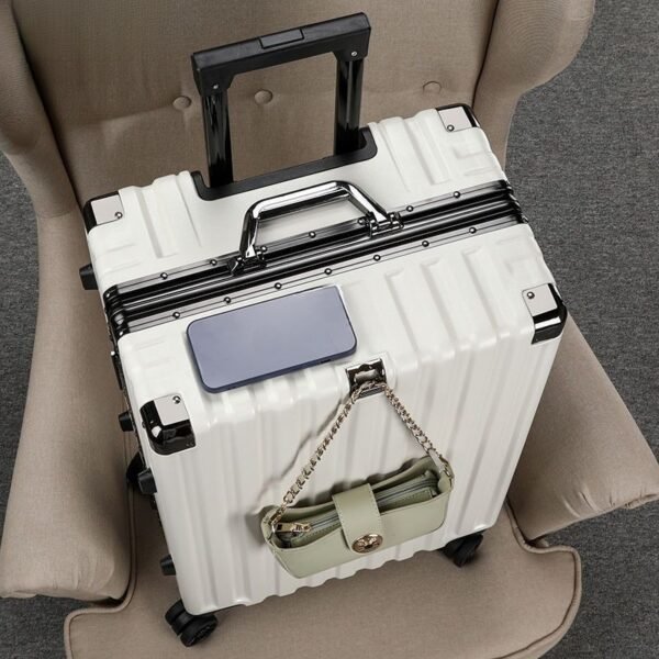 Sturdy & Durable Aluminum Frame Luggage – Large Capacity Trolley Bag