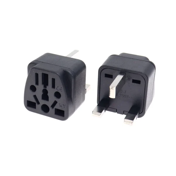 UK Travel Adapter (Type G) – Universal Plug for EU, US, AU, IT, CH, IN to SG/MY