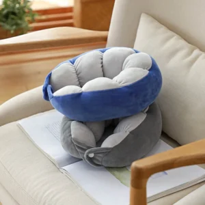 Shaped Travel Neck Pillow – Super Soft Car & Travel Nap Cushion