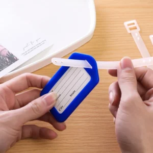 Advanced PP Plastic Luggage Tag – Airplane Suitcase Baggage Tag, Travel Accessory Name Tag