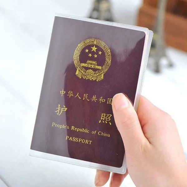 Waterproof Transparent Passport Cover – Travel Protection with ID Card Pocket