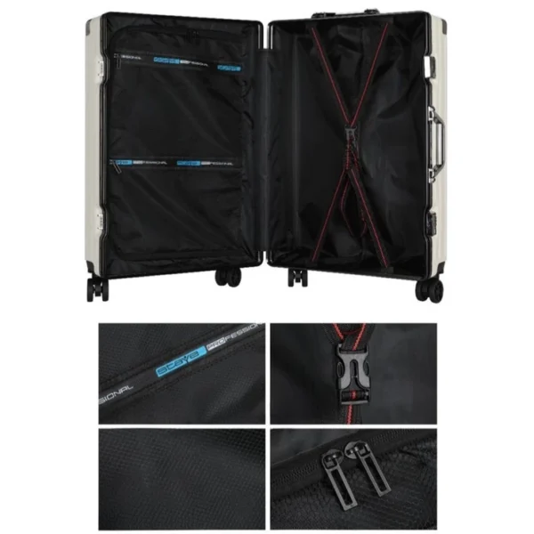 Sturdy & Durable Aluminum Frame Luggage – Large Capacity Trolley Bag