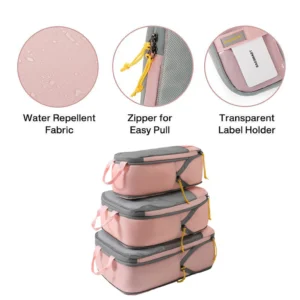 Compression Packing for Suitcases 6 Set Travel Organizer Cubes