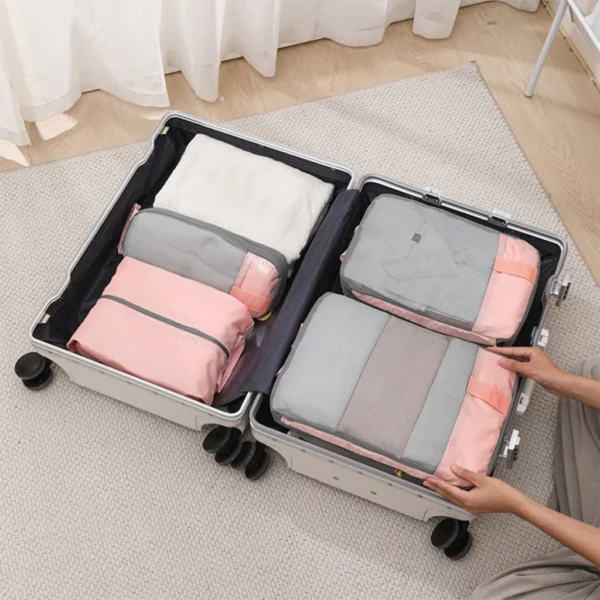 Compression Packing for Suitcases 6 Set Travel Organizer Cubes
