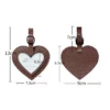 Heart-Shaped PU Leather Travel Luggage Tag – Multifunctional Bag & Key Chain, Durable Travel Accessory