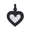 Heart-Shaped PU Leather Travel Luggage Tag – Multifunctional Bag & Key Chain, Durable Travel Accessory