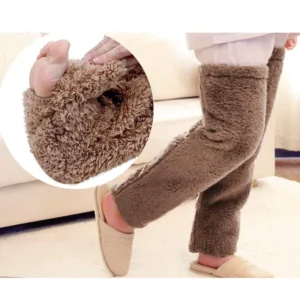 Winter Thickened Warm Floor Socks – Women’s Knee-High Long Plush Sleeping Stockings