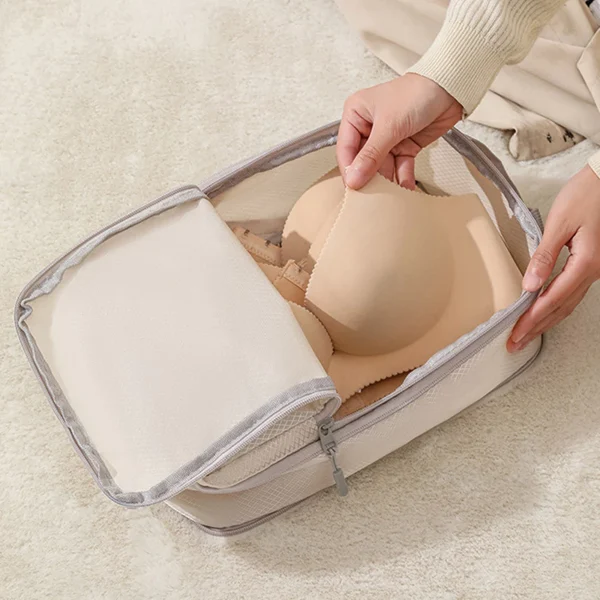 Compressible Packing Travel Storage Bag Cubes – Waterproof Nylon Luggage Organizer