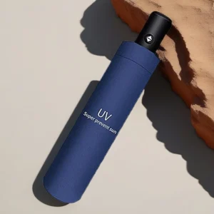 UV Fashion Automatic Foldable Umbrella – One-Handed Auto Open & Close, Compact Travel Umbrella