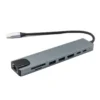 Type-C 8-in-1 Hub – USB-C to 4K HDMI Adapter with RJ45, SD/TF Card Reader & PD Fast Charging